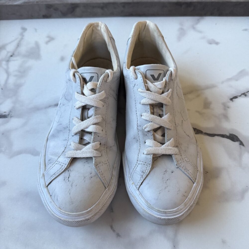 Veja x Diapers and Milk Marble Esplar Leather Sneakers US 7 - Picture 3 of 9